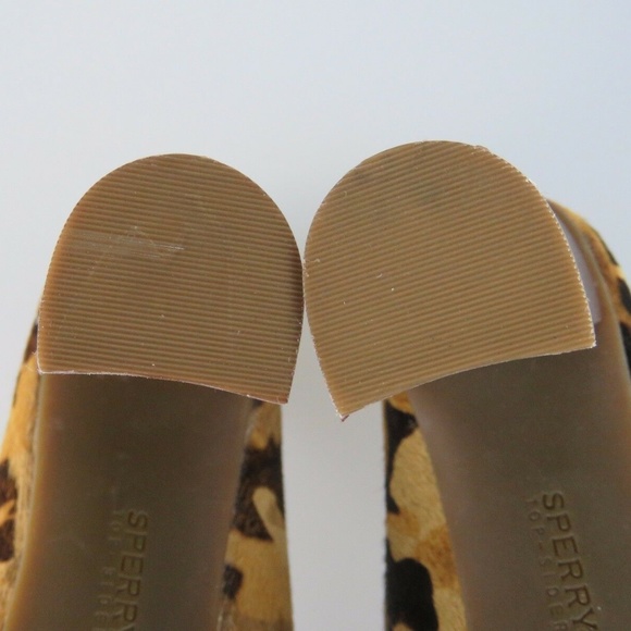 SPERRY TOPSIDER Platform Heels Leopard Print US 9 - Picture 5 of 8